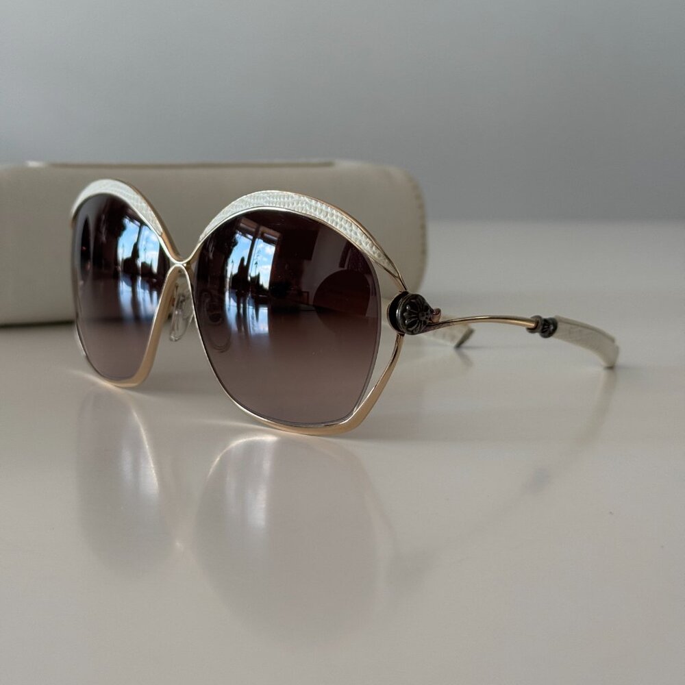 Chrome Hearts Sunglasses Fluffer Gp-Wttl 61-13 132 